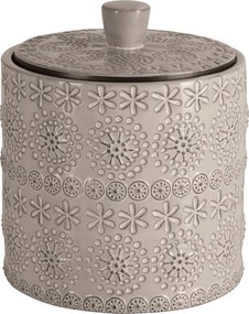 Bézs porcelán fürdőszobai rendszerező vattakorongokhoz Relief – Spirella