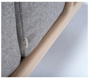 Fawn tölgyfa fotel szürke szövet ülőrésszel - Gazzda