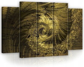 Vászonkép 150x100 Arany spirál dinamika energia absztrakt textúra mélység