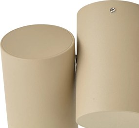 Modern 2 fényforrású dönthető mennyezeti spotlámpa taupe - Michael