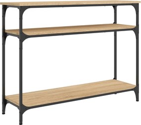vidaXL sonoma tölgy színű szerelt fa dohányzóasztal 100x29x75 cm