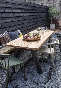 Tömörfa kerti étkezőasztal 81x210 cm Tablo – WOOOD