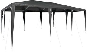 vidaXL Partysátor Antracit 600 x 400 x 266 cm Poliészter és Acél