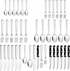 Ezüst evőeszköz szett 36 db-os – 6 személyes Elegancia az asztalodra