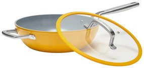 Wok serpenyő fedővel-kerámia felülettel ø 28 cm Meda 3.0 – FABINI