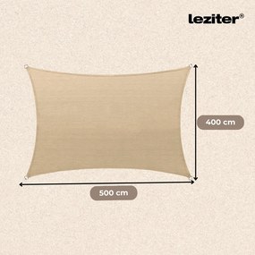 Rana napvitorla négyszög alakú 4x5 m bézs