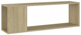 sonoma tölgy színű szerelt fa TV-szekrény 100 x 24 x 32 cm