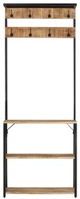 tömör durva mangófa fogas cipőtárolóval 68 x 30 x 182 cm