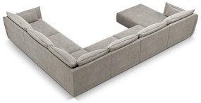 Világosszürke sarokkanapé (jobb oldali) Vanda – Mazzini Sofas