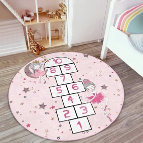 Rózsaszín gyerek szőnyeg ø 120 cm Comfort – Mila Home