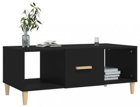 fekete szerelt fa dohányzóasztal 102 x 50 x 40 cm