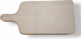 Fa bükk vágódeszka erős natúr, fogantyúval 35x16x1,8 cm