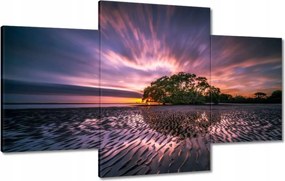 Vászonképek 100x60 Gyönyörű lila tájkép