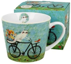 Porcelánbögre 610ml,dobozban, Bicycle