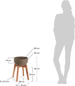 Virágtartó állvány, magasság 40 cm - La Forma