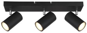 Globo 57911-3B - ROBBY 3xGU10/35W/230V fekete spotlámpa