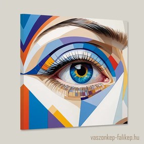 Absztrakt szem – 2 falikép – érzelmek és stílus harmóniája 40x40cm