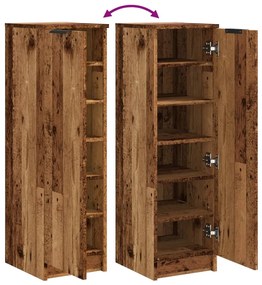 antik fa színű szerelt fa cipőszekrény 29,5 x 35 x 100,5 cm