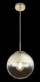 Globo 15855 Függeszték metál arany, üveg átlátszó,arany, ø: 200, Foglalat típusa:1xE27 60W 230V
