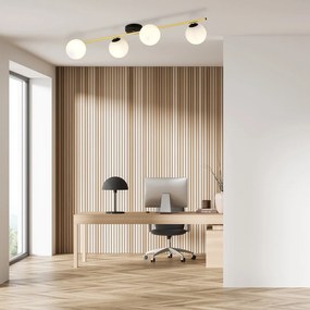 Emibig modern mennyezeti lámpa splendi fehér fekete arany emi1248/4
