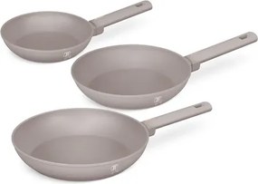 BerlingerHaus 3 részes serpenyő szett Taupe Collection(BH/8108)