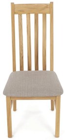 Natúr Tömörfa Étkezőszék, Bézs Üléssel. C-2100 CRM2