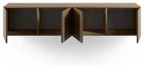 Natúr színű TV-állvány tölgyfa dekorral 180x38x35 cm Daroca – Marckeric