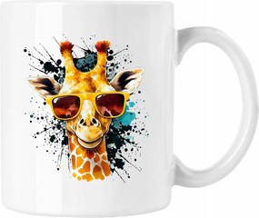 Színes zsiráf bögre fehér 330ml