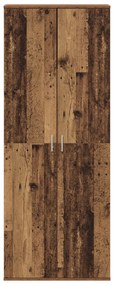 Magas Szekrény Régi Fa 70x35x180 cm Műgyanta