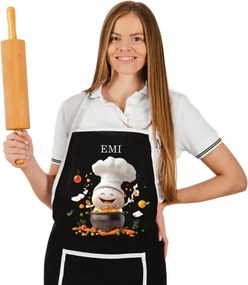 EMI Gusto konyhai kötény, Fekete