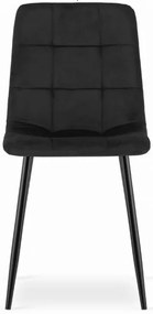 Bársony étkezőszék Black Luxury