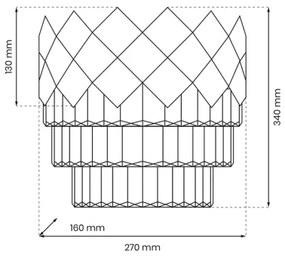 Fali lámpa CARISMA 2xE14/40W/230V fényes króm