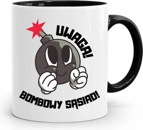 Szomszédnak Fekete Ajándék Bögre fényképes nyomtatással