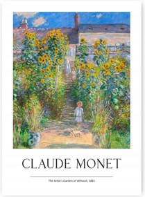 Claude Monet Művészkert Poszter 59,4x84cm #282