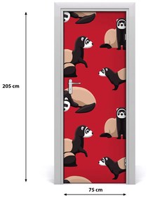 Fotótapéta ajtóra görény 85x205 cm