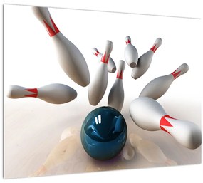 Kép - bowling (üvegen) (70x50 cm)