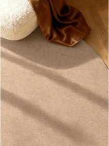 Natúr színű kézi szövésű gyapjú kerek szőnyeg ø 200 cm Puristic Knots – Elle Decoration