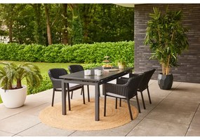 Fekete műanyag kerti szék Cairo – Hartman