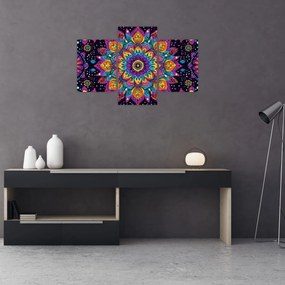 Kép - Kaleidoszkópos mandala (90x60 cm)