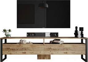 Man Atlantic Pine and Black TV-asztal