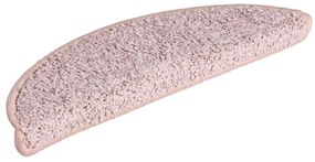 30 db világos rózsaszín félkör alakú lépcsőszőnyeg 56 x 17 x 3 cm