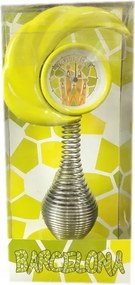 Design állóóra kerek 18 cm fém, rugós Barcelona