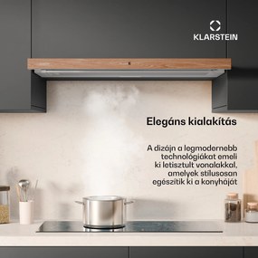Klarstein ZenFusion páraelszívó, légáram 400 m³/h, EEK A, elszívás/visszavezetés, 3 szint, csendes