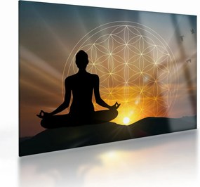 A meditáció képe (üvegen) (70x50 cm)