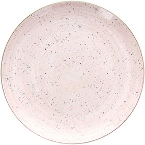 Rózsaszín porcelán lapostányér 27 cm Tognana Pepper Rosa