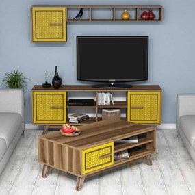 Ayla - Walnut, Yellow