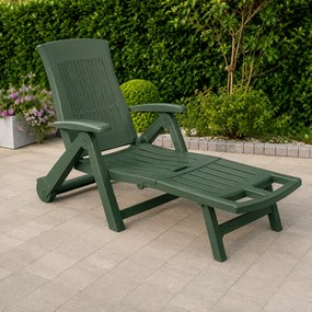 ZIRCONE kerti nyugágy, 72×195×101 cm, sötétzöld I.P.A.E-Progarden