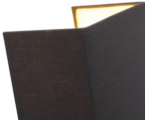 Modern fali lámpa fekete és arany - Vete