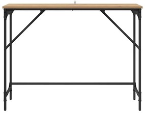 vidaXL Konzolasztal Artisan tölgy 100 x 32 x 75 cm Faanyag