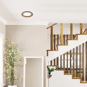 LED mennyezeti lámpa WOODY SPOT LED/16,5W/230V 4000K dió, Ø18,5 cm